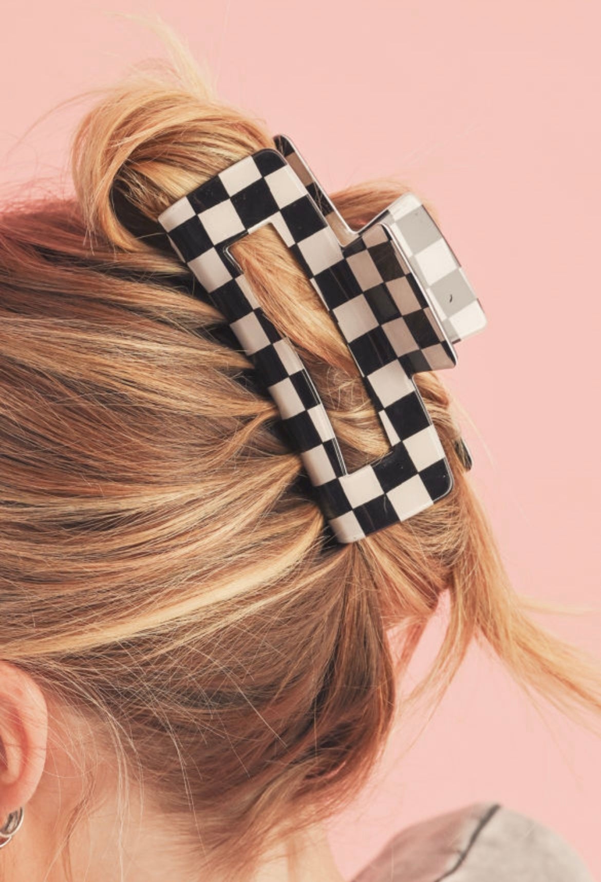 Checkered Hair Clip