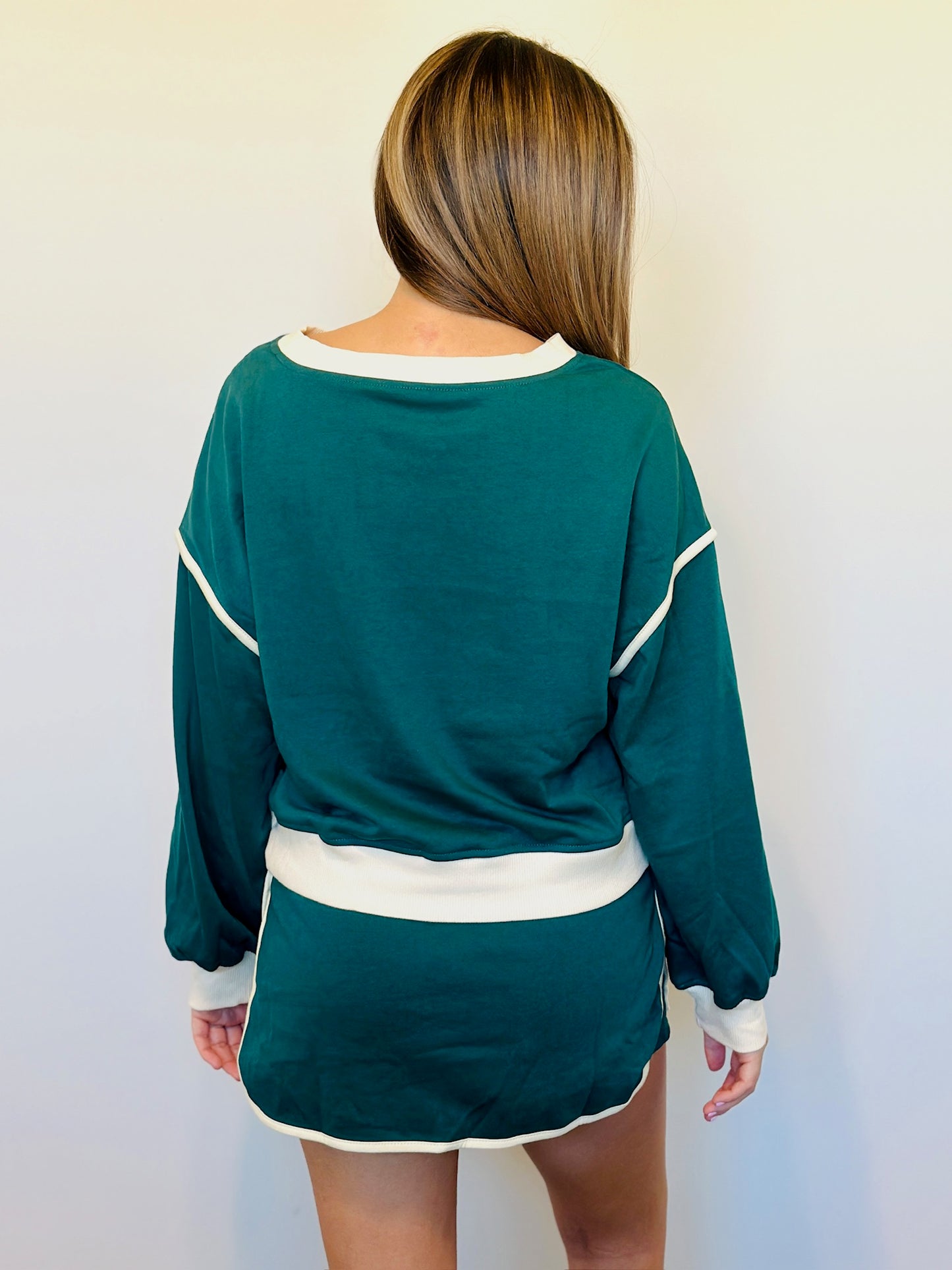 Evergreen Pullover & Skort Set