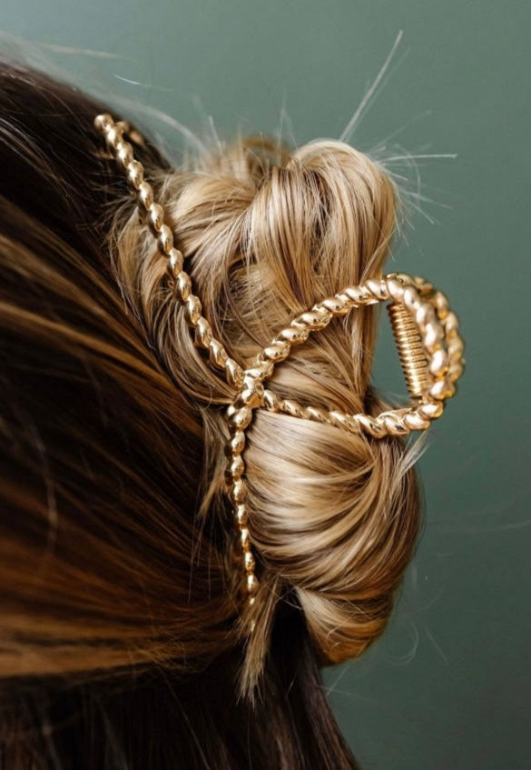 Gold Braided Clip