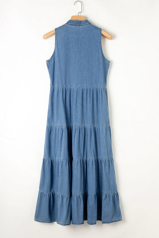 Blue Jean Maxi Dress